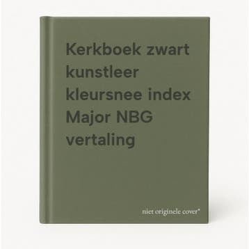 Kerkboek zwart kunstleer kleursnee index Major NBG vertaling, Verzenden, Gelezen