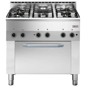 Fornuis + Heteluchtoven | Gas/Elektrisch | 5 Branders | E..., Verzenden, Nieuw in verpakking
