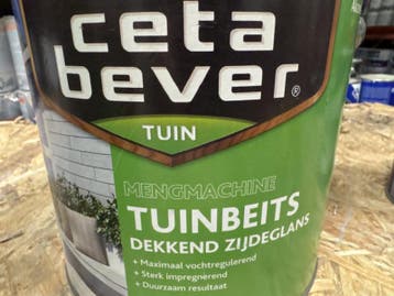 Ceta Bever Tuinbeits Dekkend Zijdeglans - RAL 9010 - 2,5..., Overige kleuren, Nieuw, Beits, Ophalen of Verzenden