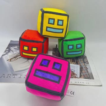Geometry Dash Pluche Speelgoed - 12cm Zachte Knuffel Pop voo, Verzenden, Nieuw