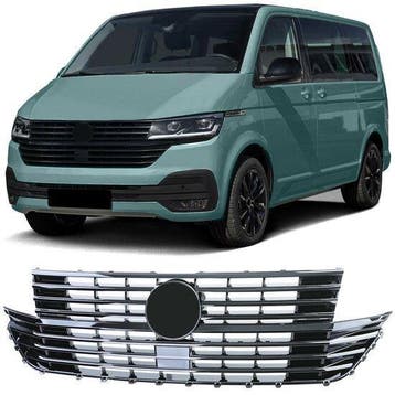 Gril Glans Zwart VW Transport T6.1 CS073, Nieuw, Voor, Volkswagen
