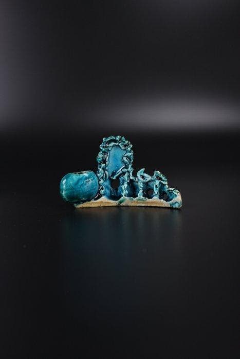 Penseelwasser - A Kangxi turquoise-glazed ‘Mountain and, Antiek en Kunst, Antiek | Overige Antiek