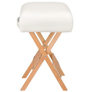 Hocker met 2 rolkussens - wit, Verzenden, Nieuw
