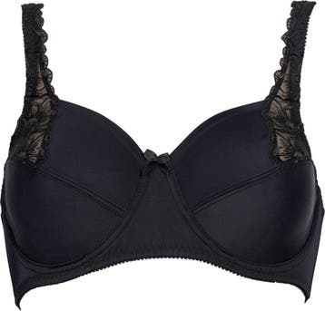 Elbrina  - Maat 95E - EMBROIDERY Vrouwen Beha - Zwart, Verzenden