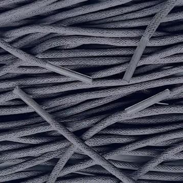 Ronde wax veters - Grijs • 120  cm x 3 mm, Ophalen of Verzenden, Nieuw