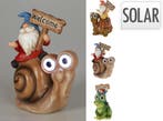 Solar tuinkabouter op slak, kikker of schildpad, Nieuw