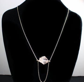 Ct. 28,60 Cristallo di Diamante di Herkimer e 925 AG -