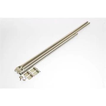 Berger Verandastang Staal 25mm 200-280cm - Zilver, Ophalen of Verzenden, Nieuw