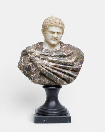 Buste, Busto del emperador Caracalla - 39 cm - Marmer