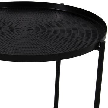 Bijzettafel Sumba Zwart 35 cm, Ophalen of Verzenden, Nieuw, Zwart