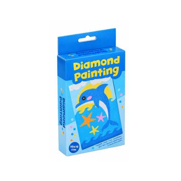 Diamond painting setje voor kinderen (10x15 cm, dolfijn), Ophalen of Verzenden, Nieuw