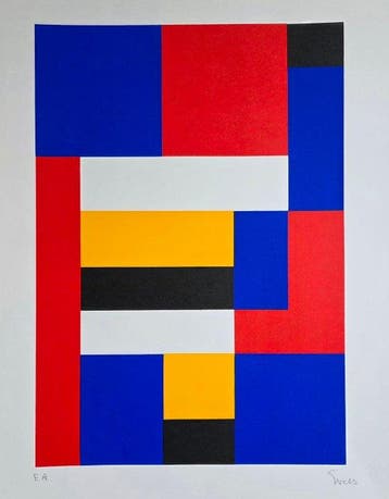 Siep Van Den Berg (1913-1998) - Geometrische compositie