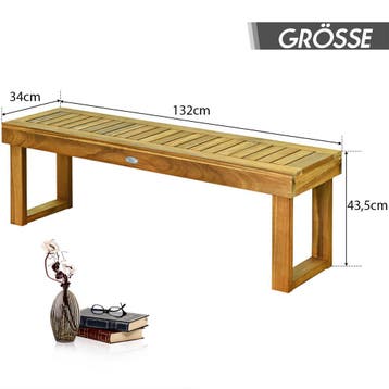 2dekans | Coast Bench vaste houten tuinmeubels houten bank, Ophalen of Verzenden, Zo goed als nieuw