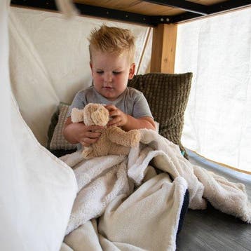 2dekans | Sunny Nova Tafeltent Crème - Speeltent met ramen, Ophalen of Verzenden, Zo goed als nieuw