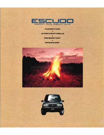 1991 SUZUKI ESCUDO BROCHURE JAPANS, Nieuw, Author