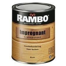 Rambo Impregnant 1204 Teak Transparant - 0,75 liter, Overige kleuren, Nieuw, Beits, Ophalen of Verzenden