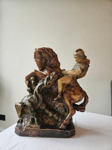 Gerz / Reinhold - sculptuur, Heiliger Georg zu Pferd mit