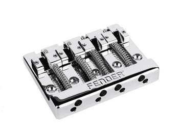 Fender HiMass 4-snarige bass brug brass zadels, chrome, Muziek en Instrumenten, Verzenden, Nieuw