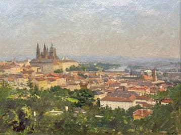 Wáclaw Wojtch Nowák (1901-1969) - A View of Prague from the