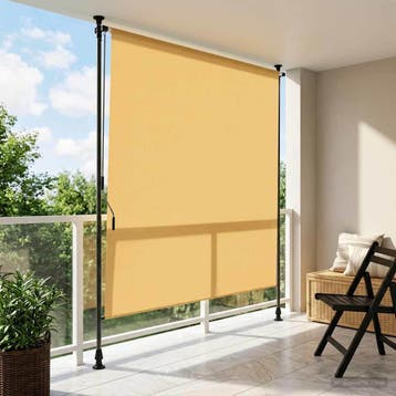 vidaXL Buiten Rolgordijn Zand 100 x 270 cm, Verzenden, Nieuw