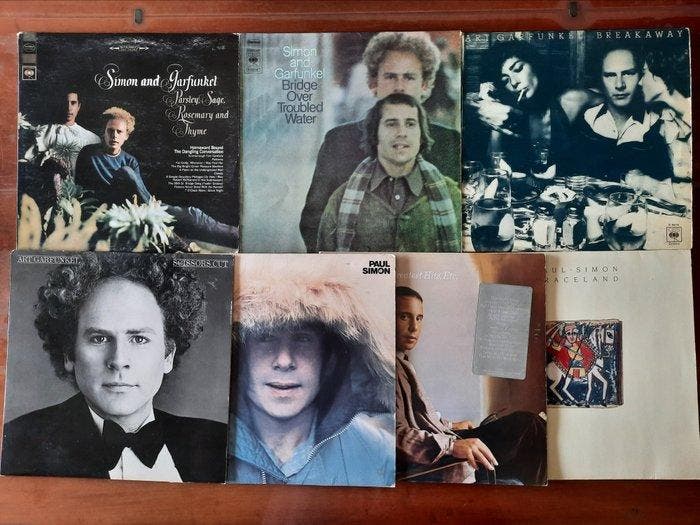 Simon & Garfunkel - 7 x LP albums - Diverse titels - LP, Cd's en Dvd's, Vinyl Singles
