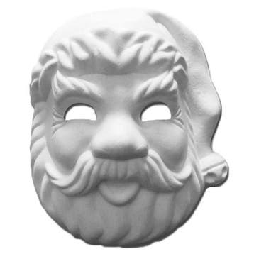 Papier mache masker kerstman 24 x 22 cm - Overige kerstacc.., Ophalen of Verzenden, Nieuw