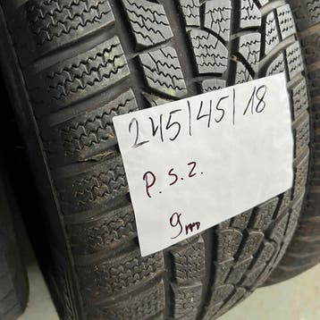 2 x Pirelli Scorpion Zero 245-45-18 Winterbanden 9mm, 18 inch, Band(en), Personenwagen, Gebruikt