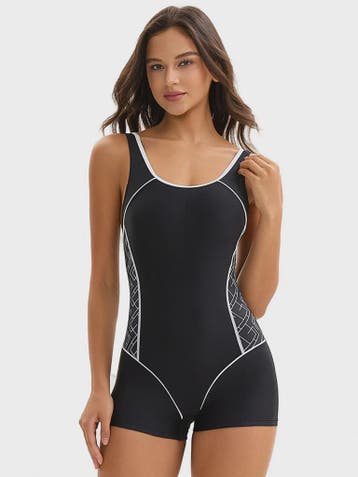Sportief Dames Zomerbadpak met Korte Broek - Plus Size, Verzenden, Nieuw