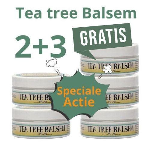 Tea Tree Balsem 75ml - 2+3 Gratis, Sport en Fitness, Gezondheidsproducten en Wellness, Verzenden