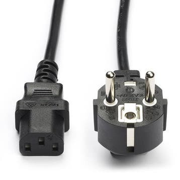C13 kabel voor netstroom (3 meter, Haaks, 123accu huismerk), Computers en Software, Pc- en Netwerkkabels, Verzenden, Nieuw