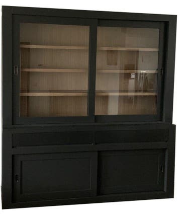 Buffetkast Design antraciet met eiken interieur 200cm, Ophalen of Verzenden, Nieuw