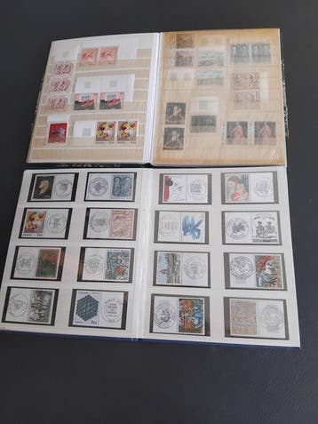 Frankrijk 1961/1987 - Set van 2 ordners met reproductie van, Gestempeld