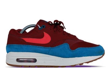 Nike Air Max 1 Team Red Green Abyss • 42 43 44.5, Ophalen of Verzenden, Nieuw, Nike, Sneakers of Gympen