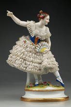 Karl Ens, Volkstedt - Beeldje - Baletnica - Porselein