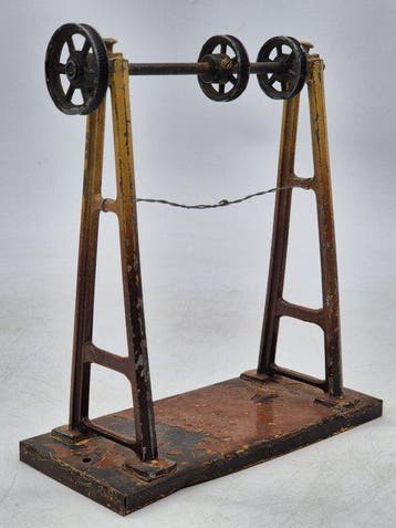 Antike Transmissionswelle für Dampfmaschinen – Metall mit, Antiek en Kunst