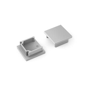 END CAP | SMART-BC3 | 16MM | ZILVER | 20 STUKS, Nieuw