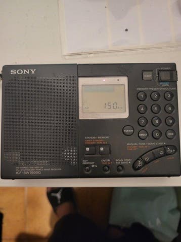 Sony - ICF-SW7600G Portable Microprocessor-Controlled Radio, Nieuw