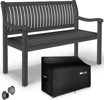 Tuinbank - Weerbestendig - 3-4 personen - 150 cm - Antraciet, Verzenden, Zo goed als nieuw
