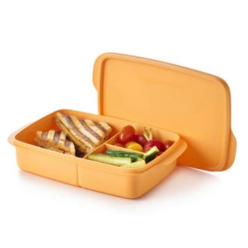 Tupperware Vakjeslunchbox Oranje, Ophalen of Verzenden, Nieuw, Oranje