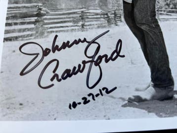 Handtekening Johnny Crawford (The Rifleman), Ophalen of Verzenden, Nieuw, Film, Foto of Kaart