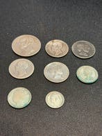 Nederland. Gulden zilver, lot 8 stuks (Zonder minimumprijs)