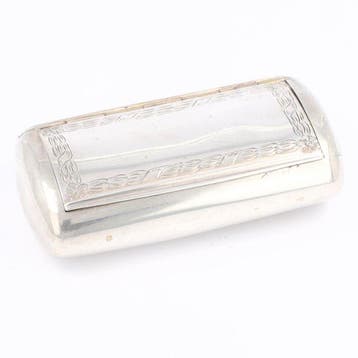 Bernhard Hertz AB (Stockholm 1915) - Snuifdoos - .800 zilver