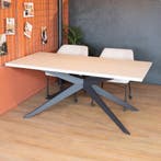 50% Korting: Eettafel Otis melamine beige 180 x 90 cm, Ophalen, Zo goed als nieuw, Rechthoekig