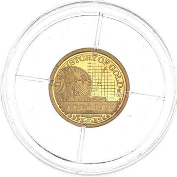 0,5 gram - Goud .585 - Fort Knox - Ruée vers lor (Zonder