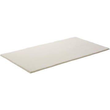 Kortpolig vloerkleed Soft Zone - 80 x 150 cm, crème, Huis en Inrichting, Verzenden, Nieuw
