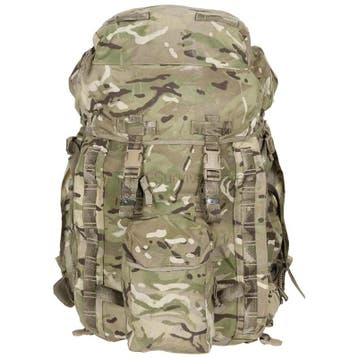 Britse Bergen rugzak en frame INF Short Convoluted back,..., Ophalen of Verzenden, Gebruikt, Rugzak