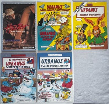 Urbanus - opdrachttekeningen - 5 Album - Diverse edities -, Nieuw
