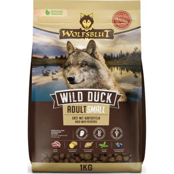 Wolfsblut Wild Duck Adult S-Breed 1 kg (Hondenvoer), Verzenden, Hond