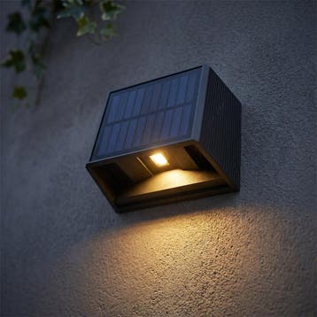 Solar Wandlamp | Solis | 3W | Zwart | IP65, Ophalen of Verzenden, Nieuw, Kunststof