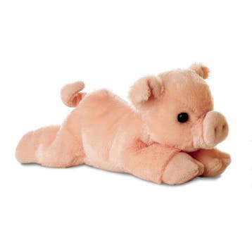 Aurora biggen knuffel - pluche - roze - 20 cm - boerderij, Verzenden, Nieuw